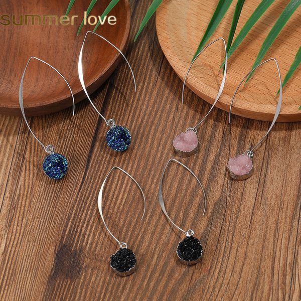 unique design round resin pendant silver gold plating hook dangle earring for women girl fashion green pink black white drop earring jewelry
unique design round resin pendant silver gold plating hook dangle earring for women girl fashion green pink black white drop earring jewelry