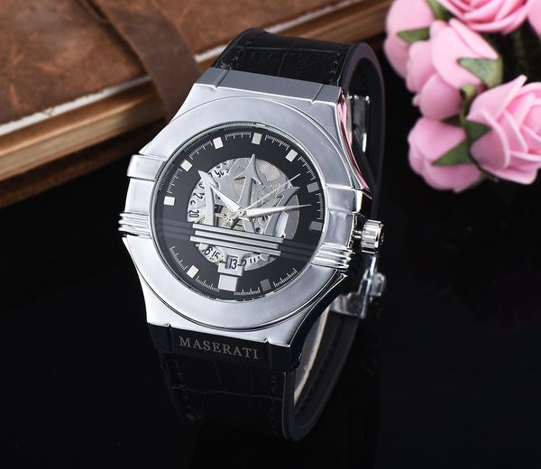 selling men's watch casual calendar quartz maserati watch royal oak leather strap dark buckle ing, Slivery;brown
selling men's watch casual calendar quartz maserati watch royal oak leather strap dark buckle ing, Slivery;brown