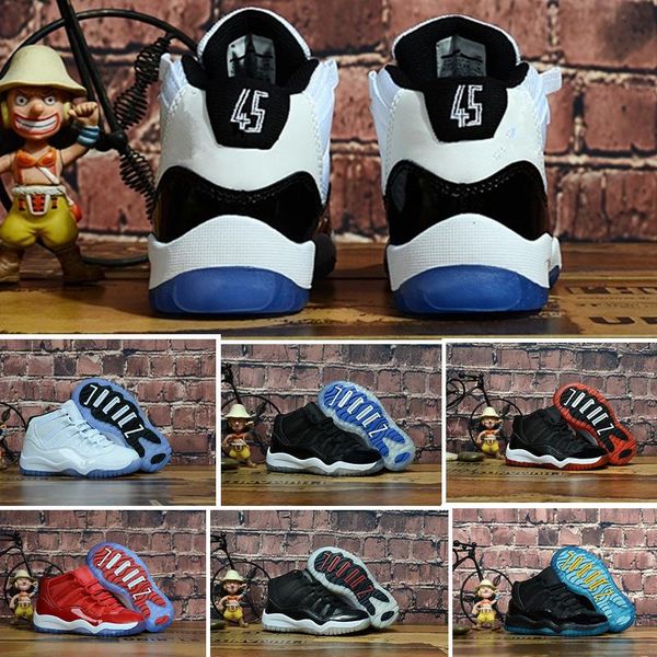 11s concord 45 2018 baby little/big kids basketball shoes bred gamma blue legend blue youth boys girls outdoor athletic sneakers, Black
11s concord 45 2018 baby little/big kids basketball shoes bred gamma blue legend blue youth boys girls outdoor athletic sneakers, Black