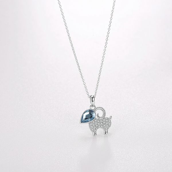 fashion- 925 sterling silver cute sheep shape necklaces water drop crystal from swarovski pendants necklaces for women jewelry
fashion- 925 sterling silver cute sheep shape necklaces water drop crystal from swarovski pendants necklaces for women jewelry