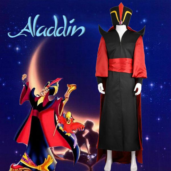 lamp of aladdin wizard jafar cosplay costume hat cape custom adult, Black;red
lamp of aladdin wizard jafar cosplay costume hat cape custom adult, Black;red