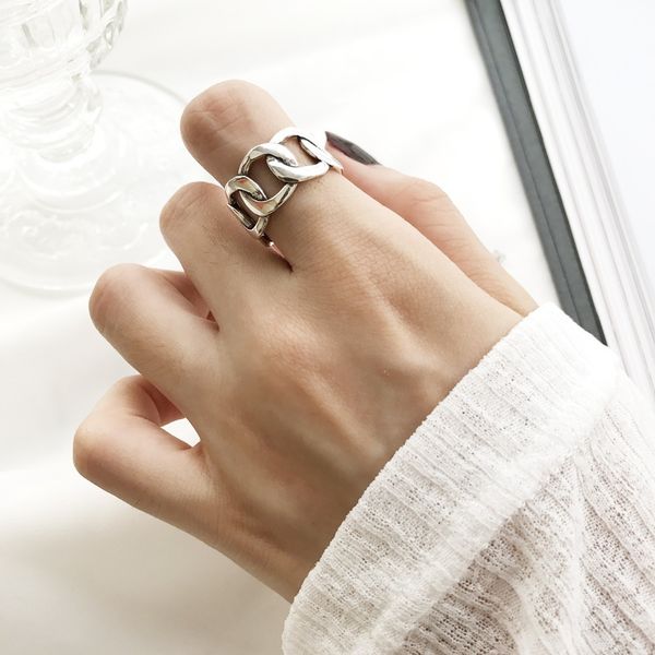 shanice charm 925 sterling silver wide chain rings silver vintage wild square strip chain open rings for women fine jewelry gift, Golden;silver
shanice charm 925 sterling silver wide chain rings silver vintage wild square strip chain open rings for women fine jewelry gift, Golden;silver
