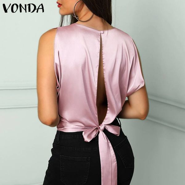 vonda new women tank club 2019 summer backless blouse sleeveless shirt plus size tunic patry blusa casual tank, White
vonda new women tank club 2019 summer backless blouse sleeveless shirt plus size tunic patry blusa casual tank, White