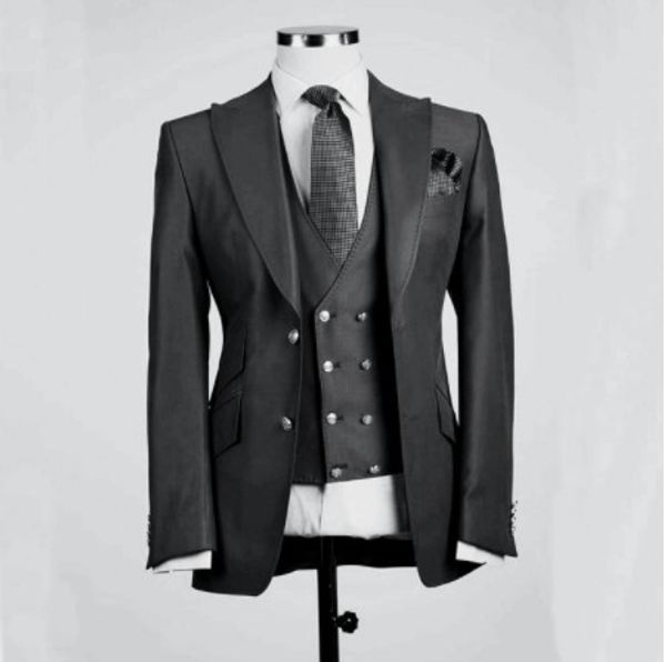 handsome groomsmen peak lapel groom tuxedos mens wedding dress man jacket blazer prom dinner 3 piece suit(jacket+pants+tie+vest) b256, Black;gray
handsome groomsmen peak lapel groom tuxedos mens wedding dress man jacket blazer prom dinner 3 piece suit(jacket+pants+tie+vest) b256, Black;gray