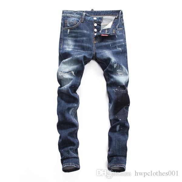 2020 new brand designer men ripped denim slim jeans motorcycle fashion holes trousers mens joggers, Blue
2020 new brand designer men ripped denim slim jeans motorcycle fashion holes trousers mens joggers, Blue