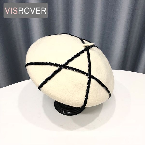 visrover woman 100% wool winter beret female ribbon wool cap autumn winter hat solid color women boina wholesales, Blue;gray
visrover woman 100% wool winter beret female ribbon wool cap autumn winter hat solid color women boina wholesales, Blue;gray
