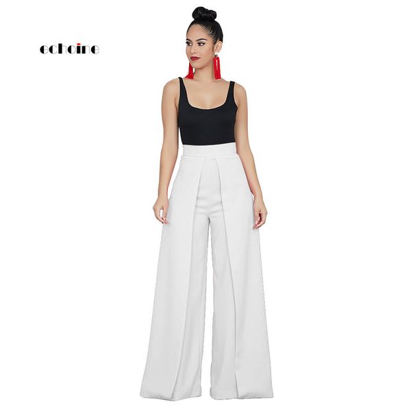 echoine women long pants fashion casual wide leg pants zipper high waist loose solid trousers comfort graceful female streetwear, Black;white
echoine women long pants fashion casual wide leg pants zipper high waist loose solid trousers comfort graceful female streetwear, Black;white