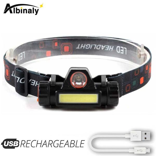 headlamps rechargeable led headlamp xpe+cob work light 2 lighting modes with tail magnet detachable headlight for camping, adventure
headlamps rechargeable led headlamp xpe+cob work light 2 lighting modes with tail magnet detachable headlight for camping, adventure