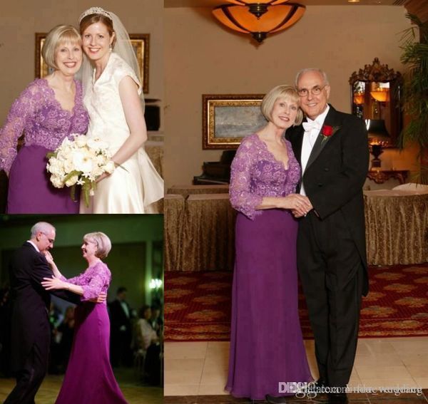 2019 purple mother of the bride dresses 3/4 long sleeves formal godmother evening wedding party guests gown plus size custom made, Black;red
2019 purple mother of the bride dresses 3/4 long sleeves formal godmother evening wedding party guests gown plus size custom made, Black;red