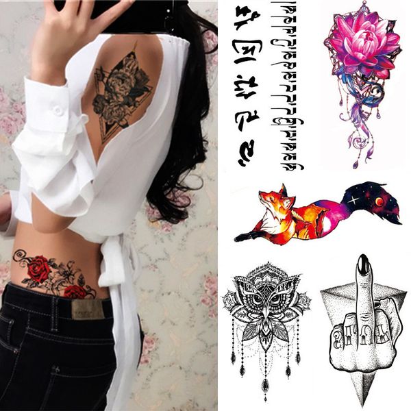 5 pieces/set small full flower arm temporary waterproof tattoo stickers fox owl for women men body art 8 designs xqb combination
5 pieces/set small full flower arm temporary waterproof tattoo stickers fox owl for women men body art 8 designs xqb combination