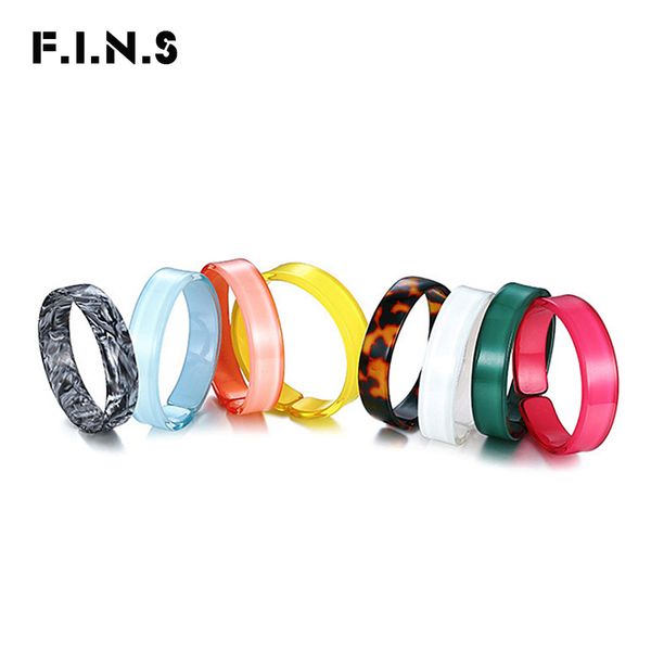 f.i.n.s acetic acrylic stackable bangles 7 colors cuff bangles for women 2018 new arrivals boho style fashion cloth accessories, Black
f.i.n.s acetic acrylic stackable bangles 7 colors cuff bangles for women 2018 new arrivals boho style fashion cloth accessories, Black