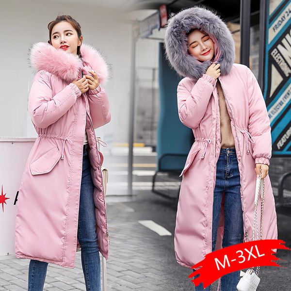 women's down & parkas long warm thick winter jacket women wadded outwear chaqueta mujer female coat parka, Black
women's down & parkas long warm thick winter jacket women wadded outwear chaqueta mujer female coat parka, Black