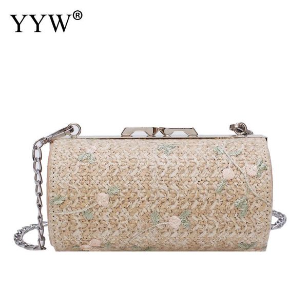 2019 summer embroidery straw handbag bohemia beach bag small white weave women tote bag clutch metal chain shoulder travel
2019 summer embroidery straw handbag bohemia beach bag small white weave women tote bag clutch metal chain shoulder travel
