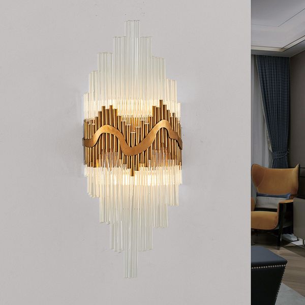 Modern LED Wall Lamps Luxury Bronze room Aisle lights Wall Light Sconces Bedside Living Room Reading Crystal Light 100-240V
Modern LED Wall Lamps Luxury Bronze room Aisle lights Wall Light Sconces Bedside Living Room Reading Crystal Light 100-240V