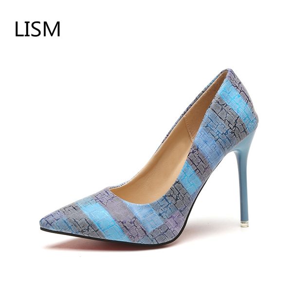 lism 2018 spring and autumn new fashion shoes europe and america fine with pointed lattice large size high heels 8cm, Black
lism 2018 spring and autumn new fashion shoes europe and america fine with pointed lattice large size high heels 8cm, Black
