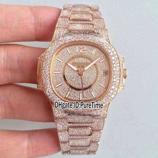 edition jumbo 7021/1r-001 rose gold diamond bezel full silver diamond dial miyota 9015 modify 324sc automatic womens watch ladies, Slivery;brown
edition jumbo 7021/1r-001 rose gold diamond bezel full silver diamond dial miyota 9015 modify 324sc automatic womens watch ladies, Slivery;brown