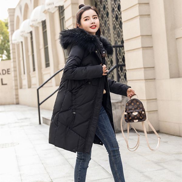women's down & parkas pure color mid-long garment button long zipper coat hair-collar women casual dress 2021 winter with special price, Black
women's down & parkas pure color mid-long garment button long zipper coat hair-collar women casual dress 2021 winter with special price, Black