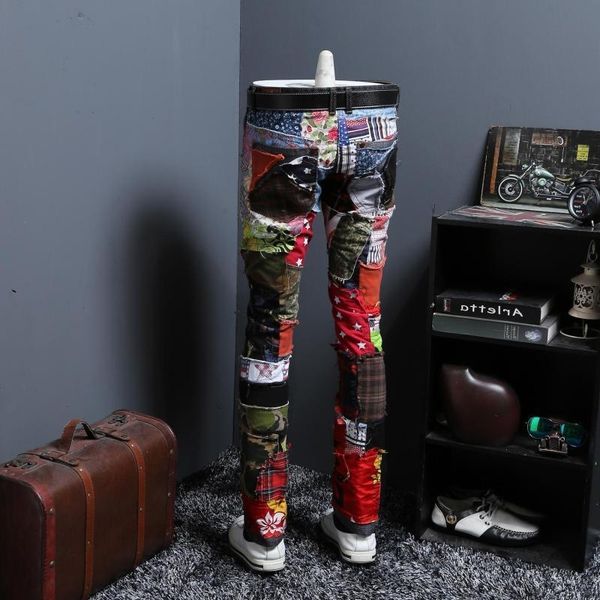 autumn split joint personality leisure time jeans male beggar long pants trend directly canister self-cultivation youth, Blue
autumn split joint personality leisure time jeans male beggar long pants trend directly canister self-cultivation youth, Blue
