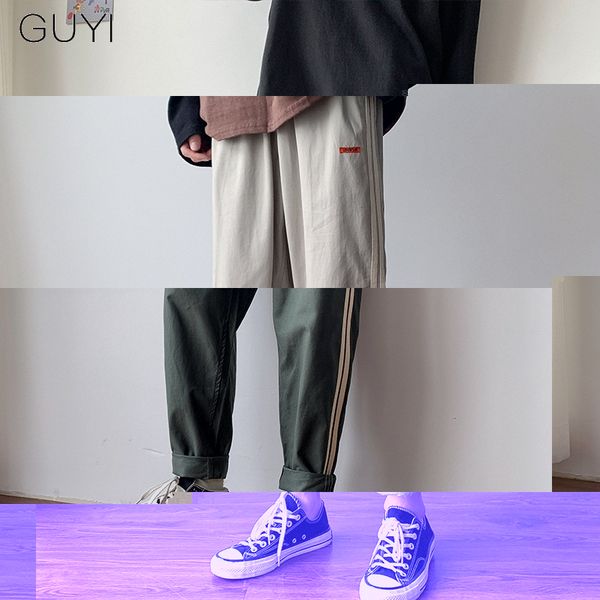 guyi side striped japan style pencil pants men casual streetwear cotton loose trousers male sweatpants fashion teens summer pant, Black
guyi side striped japan style pencil pants men casual streetwear cotton loose trousers male sweatpants fashion teens summer pant, Black