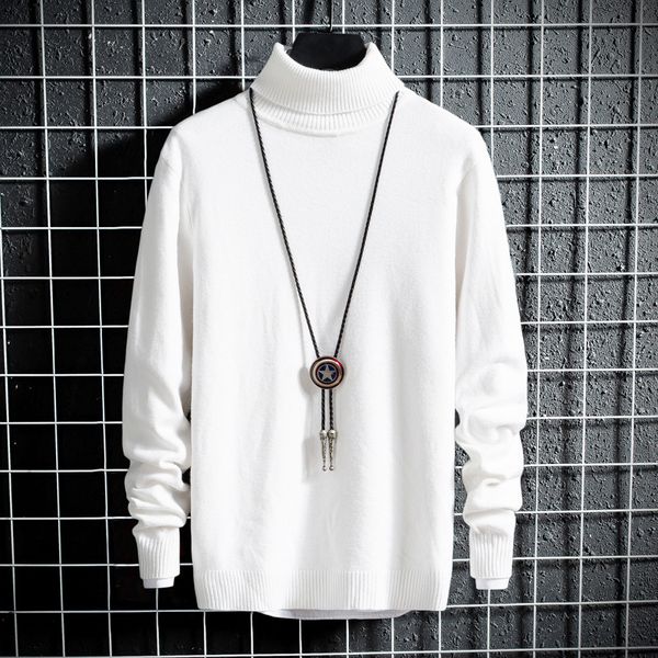 new men autumn winter casual sweater turtleneck blouse pullover solid knitted clothing long sleeve dropshoppping, White;black
new men autumn winter casual sweater turtleneck blouse pullover solid knitted clothing long sleeve dropshoppping, White;black