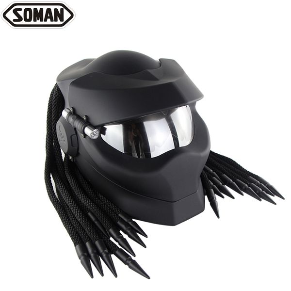 helmet cosplay street moto robot machine casco with plait black predators personalized motorcycle helmet iron man helm
helmet cosplay street moto robot machine casco with plait black predators personalized motorcycle helmet iron man helm