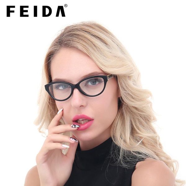 feida women's frame degree eyeglasses vintage cat's eye transparent glasses for women fashionable ordinary fake frames, Black 
feida women's frame degree eyeglasses vintage cat's eye transparent glasses for women fashionable ordinary fake frames, Black