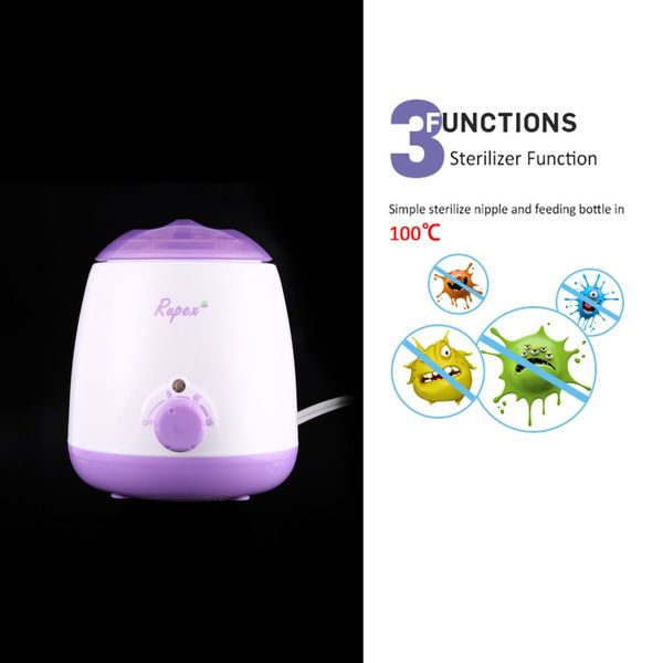 rapex 3 in 1 multifunctional baby bottle & food warmer sterilizer with indicator milk warm device for baby feeding accessories
rapex 3 in 1 multifunctional baby bottle & food warmer sterilizer with indicator milk warm device for baby feeding accessories