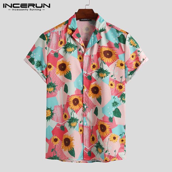 men's casual shirts 2021 fashion sunflower floral camisa men summer printed shirt short sleeve lapel blouse hawaiian vocation plus size, White;black
men's casual shirts 2021 fashion sunflower floral camisa men summer printed shirt short sleeve lapel blouse hawaiian vocation plus size, White;black