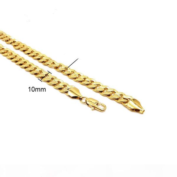 men's necklace 18 k yellow gold filled charms link 24" chain fashion jewelry, Silver
men's necklace 18 k yellow gold filled charms link 24" chain fashion jewelry, Silver