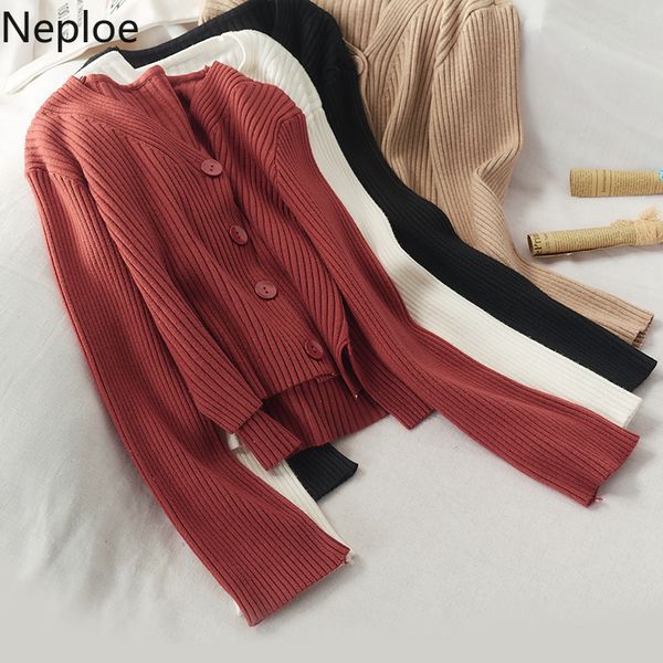 neploe v neck long sleeve knit caridgans femme autumn winter new outwear sweater women vintage sweet short pull femme 46436, Black;brown
neploe v neck long sleeve knit caridgans femme autumn winter new outwear sweater women vintage sweet short pull femme 46436, Black;brown