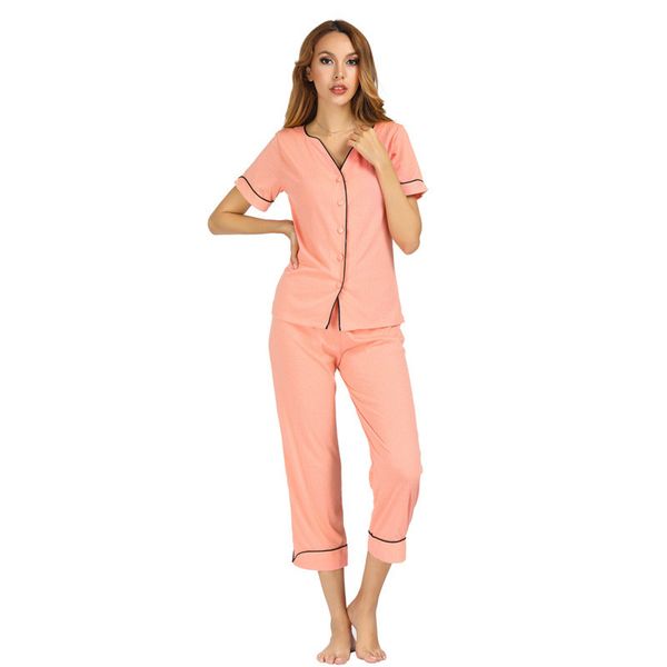 summer girls pink pajama set women home clothes short sleeve pant suits casual homewear two-piece suit v neck female loose sexy, Blue;gray
summer girls pink pajama set women home clothes short sleeve pant suits casual homewear two-piece suit v neck female loose sexy, Blue;gray