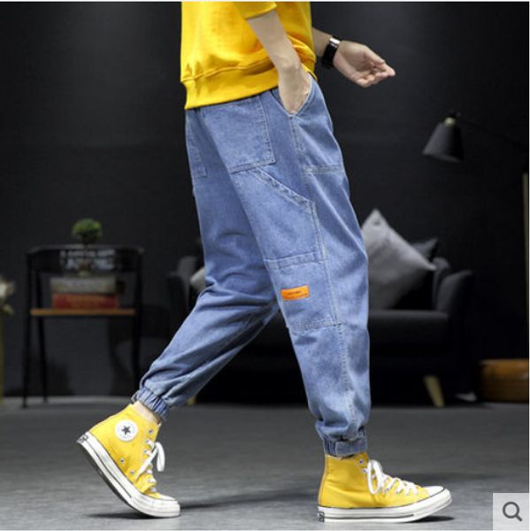 the blue han edition jeans men beam foot loose big yards joker feet harlan nine minutes of pants
the blue han edition jeans men beam foot loose big yards joker feet harlan nine minutes of pants