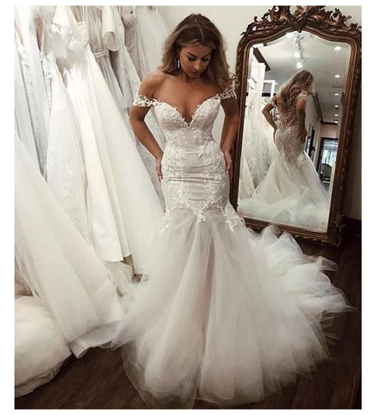 2020 plus size african mermaid wedding dresses off the shoulder lace illusion bridal gowns custom made sweep train wedding gowns, White
2020 plus size african mermaid wedding dresses off the shoulder lace illusion bridal gowns custom made sweep train wedding gowns, White