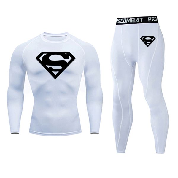 2pcs /sets men suit rashguard male kit compression clothing male long-sleeved t-shirt + leggings tracksuit men, Black;blue
2pcs /sets men suit rashguard male kit compression clothing male long-sleeved t-shirt + leggings tracksuit men, Black;blue
