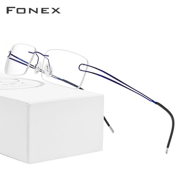 titanium alloy rimless optical glasses frame men ultralight prescription frameless eyeglasses male myopia screwless eyewear, Silver
titanium alloy rimless optical glasses frame men ultralight prescription frameless eyeglasses male myopia screwless eyewear, Silver