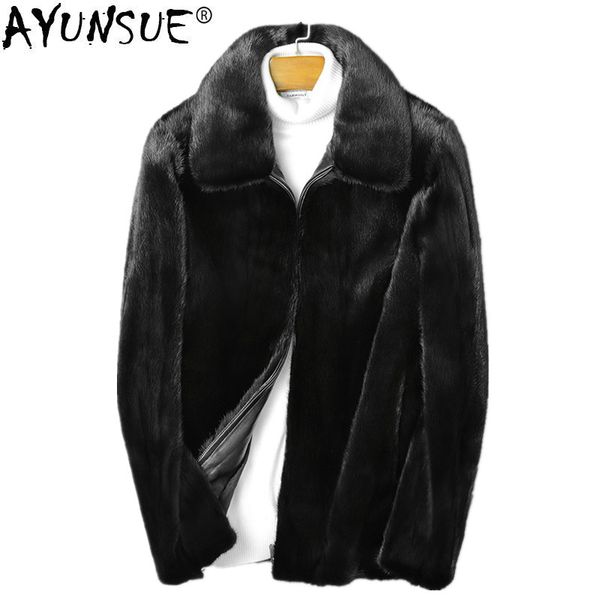 ayunsue real fur coat 2019 winter jacket men natural coats luxury mens jackets and coats plus size overcoat 4xl my1418, Black
ayunsue real fur coat 2019 winter jacket men natural coats luxury mens jackets and coats plus size overcoat 4xl my1418, Black