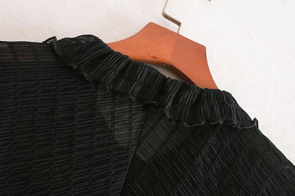 transparent women black shirt autumn 2019 new fashion see through chiffon blouse modern lady ruffles shirts, White
transparent women black shirt autumn 2019 new fashion see through chiffon blouse modern lady ruffles shirts, White
