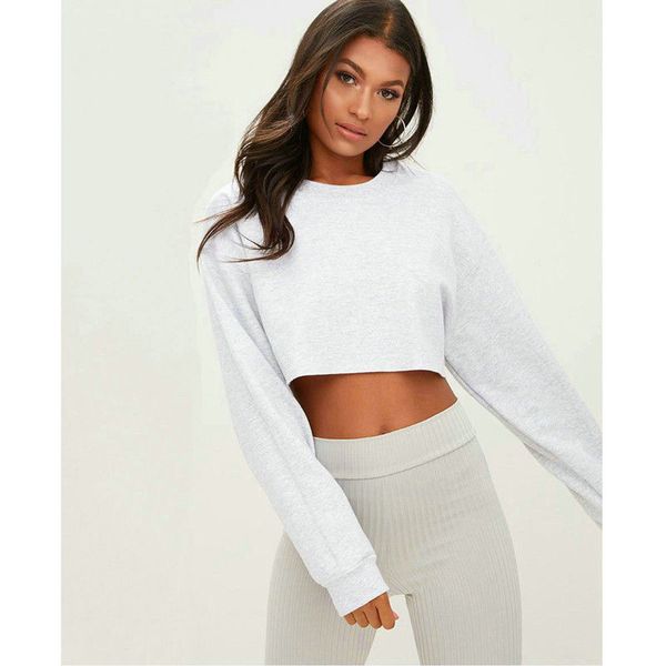 womens casual long sleeve jumper sweater crop pullover, White;black
womens casual long sleeve jumper sweater crop pullover, White;black
