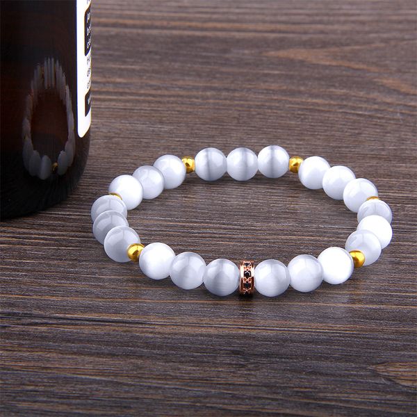 pave cz imperial beads charm bracelet white cat eye stone bracelet for women men couple friendship bulk wholesale, Black
pave cz imperial beads charm bracelet white cat eye stone bracelet for women men couple friendship bulk wholesale, Black