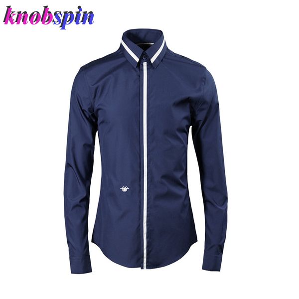 little bee embroidery men's business shirt 2019 slim casual chemise homme long sleeve turn-down collar 80% cotton men shirts, White;black
little bee embroidery men's business shirt 2019 slim casual chemise homme long sleeve turn-down collar 80% cotton men shirts, White;black