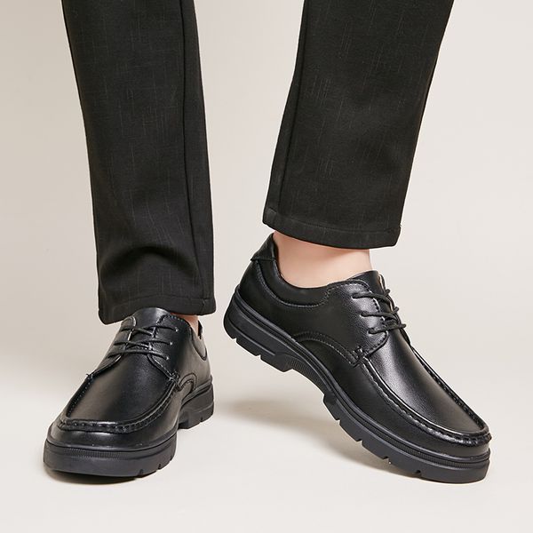 mring men's shoes business casual leather shoes leather head layer lace up men's lightweight erkek ayakkabi deri, Black
mring men's shoes business casual leather shoes leather head layer lace up men's lightweight erkek ayakkabi deri, Black