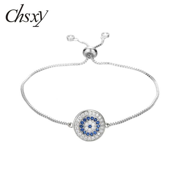 chsxy simple fashion turkey lucky evil eye circle charm bracelet micro pave full cubic zirconia adjustable copper chain bracelet, Golden;silver
chsxy simple fashion turkey lucky evil eye circle charm bracelet micro pave full cubic zirconia adjustable copper chain bracelet, Golden;silver