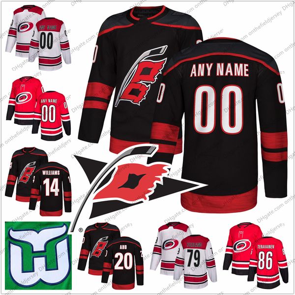 Carolina Hurricanes Hartford Whalers Hockey Jersey Stitched Any Name Number 14 Justin Williams 20 Sebastian Aho 27 Justin Faulk S-3XL 
Carolina Hurricanes Hartford Whalers Hockey Jersey Stitched Any Name Number 14 Justin Williams 20 Sebastian Aho 27 Justin Faulk S-3XL
