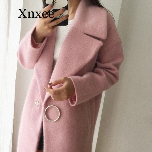 winter coat women lapel fashion elegant cocoon style white wool coat women long parka woolen jacket, Black
winter coat women lapel fashion elegant cocoon style white wool coat women long parka woolen jacket, Black
