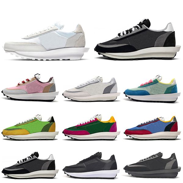 2019 waffle casual shoes men women chaussures triple black white nylon pine green gusto mens trainer sports sneakers runner 36-45