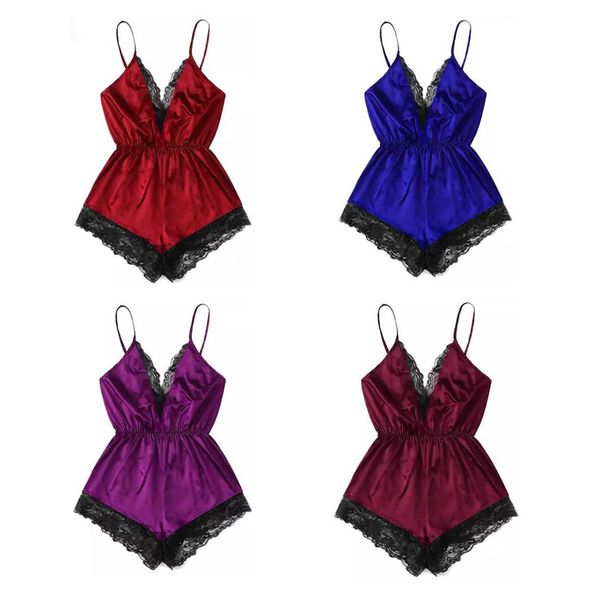 women nightwear satin chemise nightie nightdress sleepwear slip dress, Black;gray
women nightwear satin chemise nightie nightdress sleepwear slip dress, Black;gray