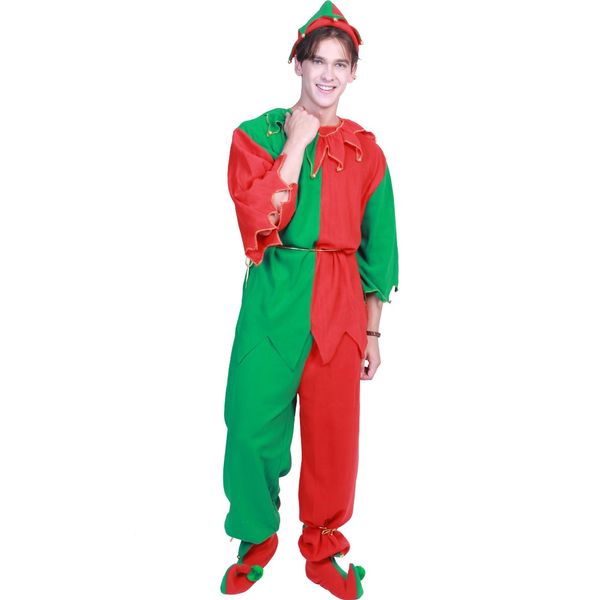 santa claus helper green holiday clown elf christmas costume set full sleeves carnival halloween party cosplay costumes man, Black;red
santa claus helper green holiday clown elf christmas costume set full sleeves carnival halloween party cosplay costumes man, Black;red