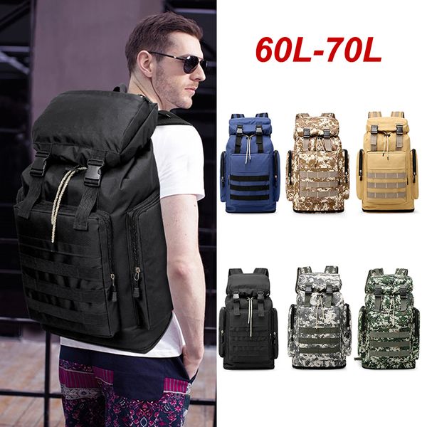 60l/70l large capacity tactical bag backpack hiking camping fishing hunting backpack sports bags outdoor rucksack
60l/70l large capacity tactical bag backpack hiking camping fishing hunting backpack sports bags outdoor rucksack