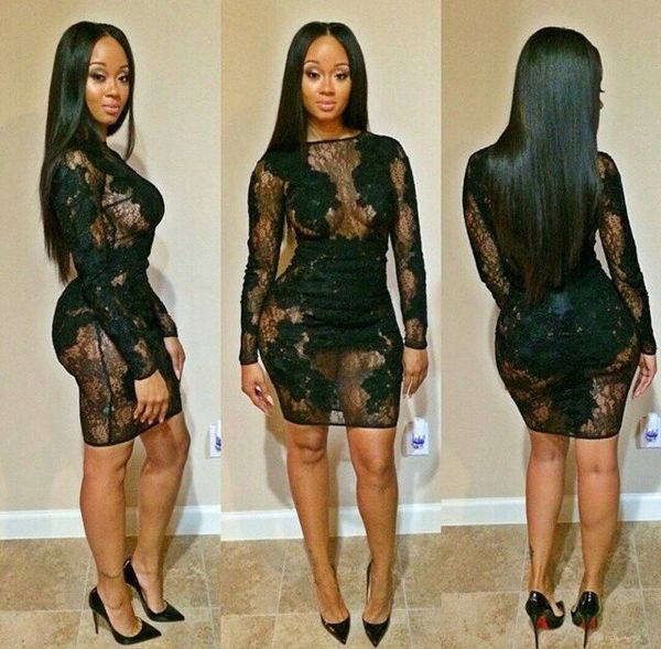 club dress womens mini bodycon dress party bandage dresses long sleeves bodysuit lace patchwork see through dress, Black;gray
club dress womens mini bodycon dress party bandage dresses long sleeves bodysuit lace patchwork see through dress, Black;gray