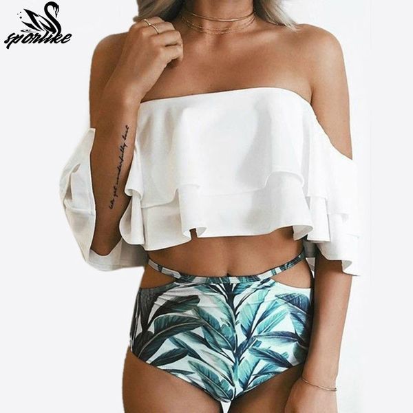 high waist swimsuit 2019 bikinis women swimwear ruffle vintage bandeau striped bottom bikini set bathing suits
high waist swimsuit 2019 bikinis women swimwear ruffle vintage bandeau striped bottom bikini set bathing suits